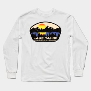 Lake Tahoe California Nevada Ski Skiing Boating Hiking Camping Vintage Long Sleeve T-Shirt